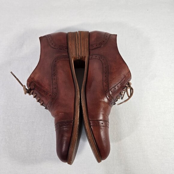 Cole Haan Mackenzie Brown Leather Oxford Shoes - Picture 11 of 16